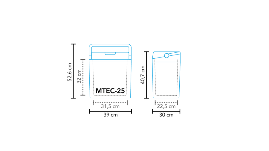 Cool box thermoelectric MTEC-25 AC/DC