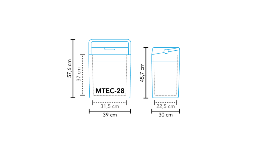 Cool box thermoelectric MTEC-28 AC/DC
