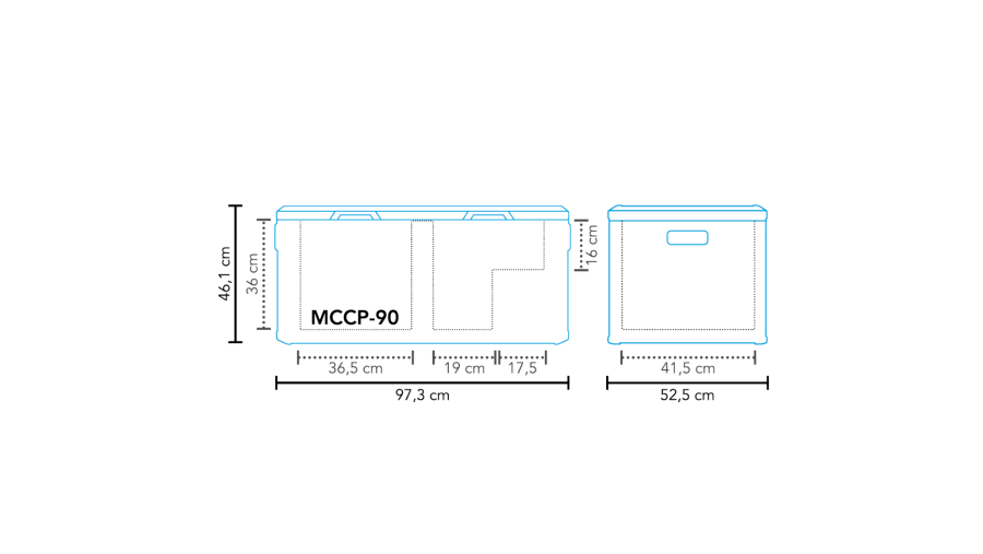 Cool box compressor MCCP-90 AC/DC Dual Zone
